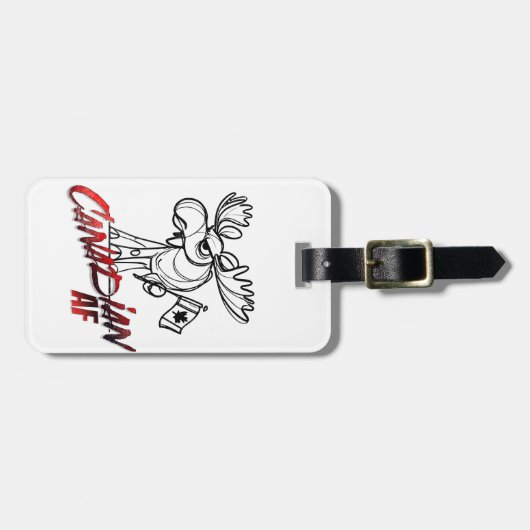 Angry Moose Canadian AF Bagagelabel (Voorkant horizontaal)