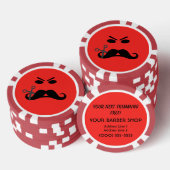 Angry Mustache aangepaste barber shop chips (Opstapeling)