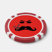 Angry Mustache aangepaste barber shop chips (Enkel)