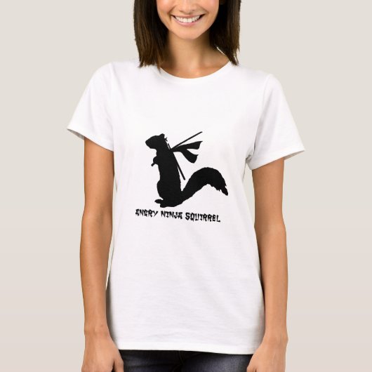 Angry Ninja Squirrel Collectie T-shirt (Voorkant)