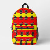 Angry ninjas bedrukte rugzak (Voorkant)