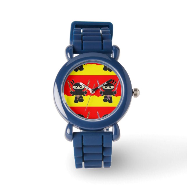 Angry ninjas horloge (Voorkant)
