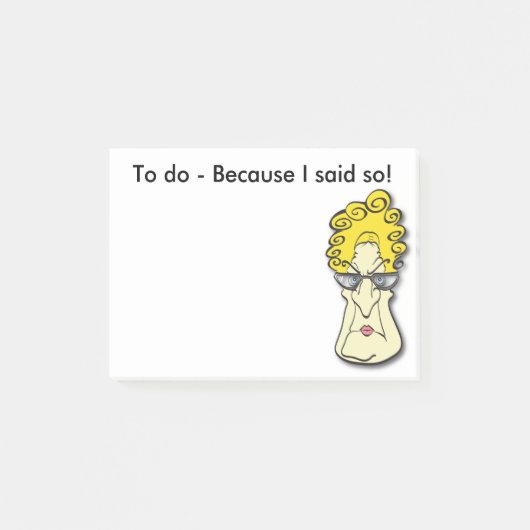 Angry Old Lady, want ik zei het zo! post it notes (Voorkant)
