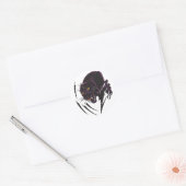 Angry Panther Ronde Sticker (Envelop)