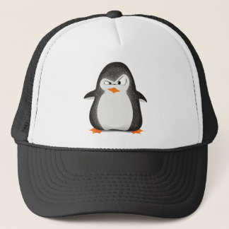 Angry Penguin Glitter Photo Print Trucker Pet
