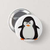 Angry Penguin Ronde Button 5,7 Cm (Voorkant /achterkant)