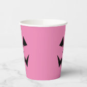 Angry Pink Jack O'Lantern Papieren Bekers (Links)