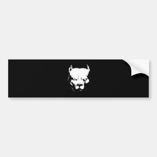Angry Pitbull Dog Bumpersticker