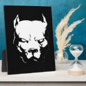 Angry Pitbull Dog Fotoplaat (Zijkant)