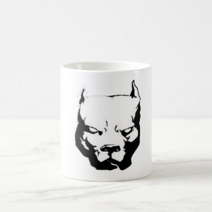 Angry Pitbull Dog Koffiemok