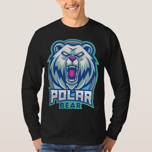 Angry Polar Bear T-shirt (Voorkant)