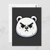 Angry Polar Beer Design Briefkaart (Voorkant / Achterkant)