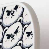 Angry Polar Beer Design Pickleball Paddle (Links Detail)