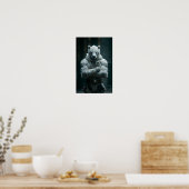 Angry Polar Beer Humanoid Poster (Keuken)