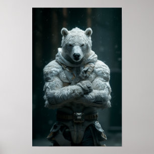 Angry Polar Beer Humanoid Poster