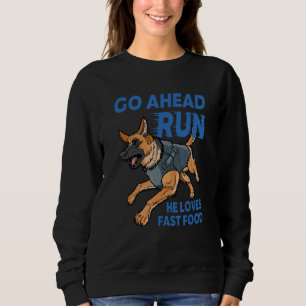Angry Police Officer Dog Sarcasm steunt Duitse Sh Trui