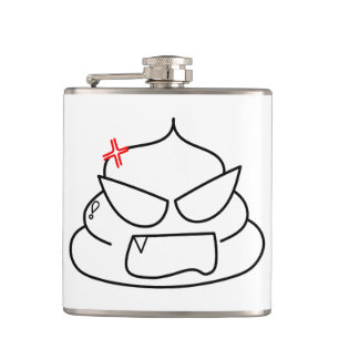 Angry Poop - Brootsch de PooPoo Heupfles