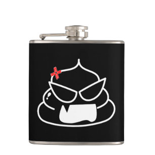 Angry Poop - Brootsch de PooPoo Heupfles