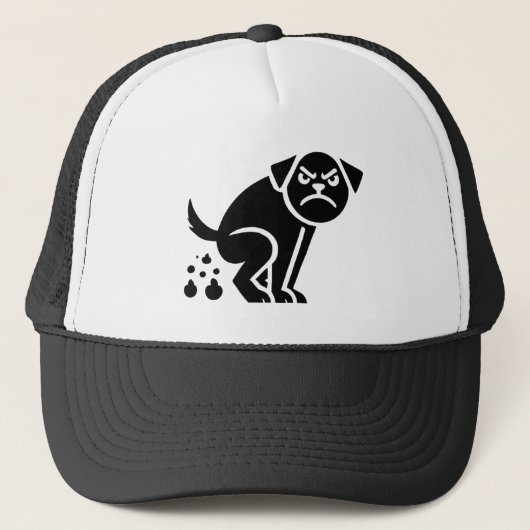 Angry Pooping Dog Trucker Pet (Voorkant)