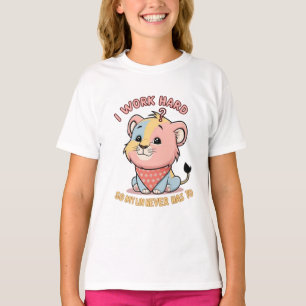 Angry Puff Lion – Schattige Cartoon Lion Cub T-shi T-shirt