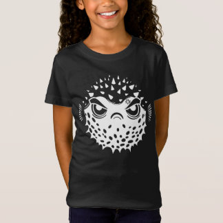 Angry Puffer Fish Grappige Introvert T-shirt
