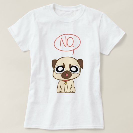 Angry Puggle T-shirt (Design voorkant)