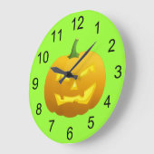 Angry Pumpkin Halloween Wall klok (Hoek)