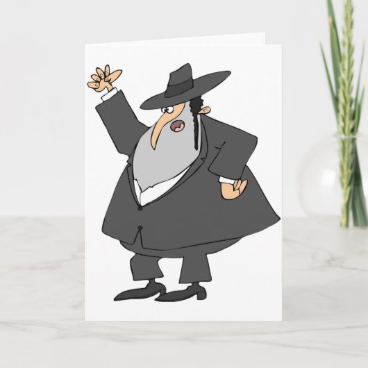 Angry Rabbi Wenskaarten Kaart (Voorkant)