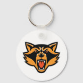 Angry Raccoon Face Sleutelhanger (Achterkant)