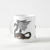 Angry Rainbow Dragon Koffiemok (Voorkant links)
