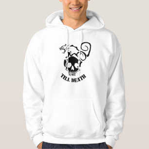 Angry Rat op een boze schedel Hoodie