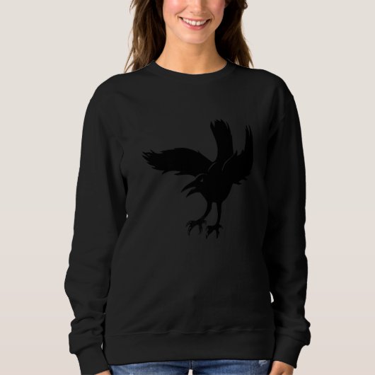 Angry Raven Crow Bird Trui (Voorkant)