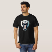 Angry Roaring Tiger Face Design T-shirt (Voorkant volledig)