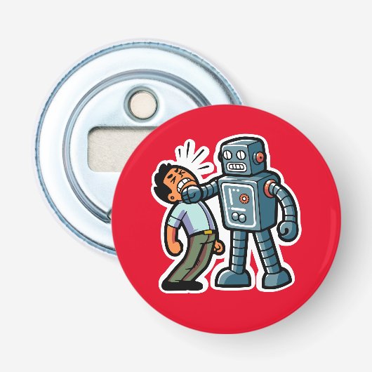 Angry Robot Button Flesopener (Voorkant)