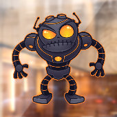 Angry Robot Raamsticker (Vel 2)