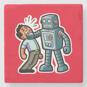 Angry Robot Stenen Onderzetter