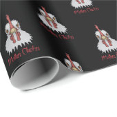 Angry Rooster Moeder Clucker Wrapping Paper Cadeaupapier (Rol Hoek)