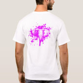 Angry roze olifant t-shirt (Achterkant)