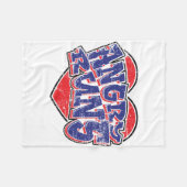 Angry Runs fans ontwerp v2 Fleece Deken (Voorkant (Horizontaal))