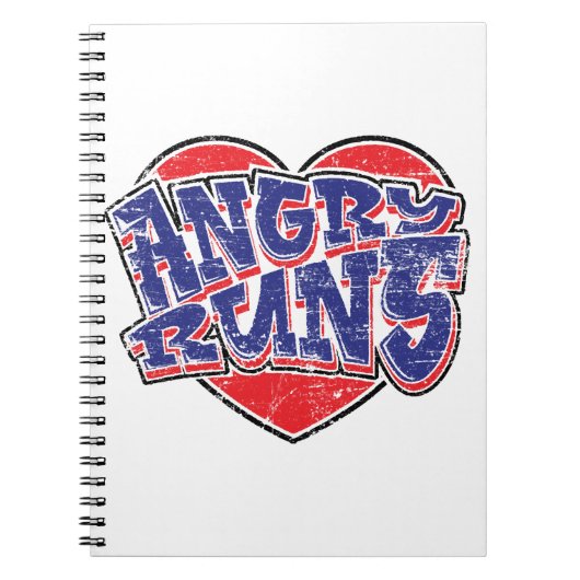 Angry Runs fans ontwerp v2 Notitieboek (Voorkant)
