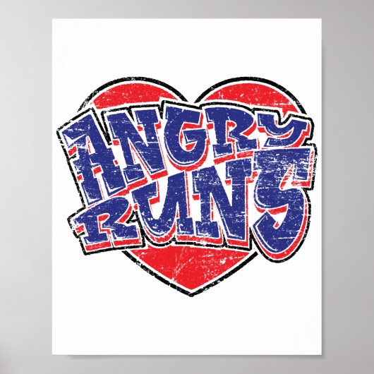 Angry Runs fans ontwerp v2 Poster (Voorkant)