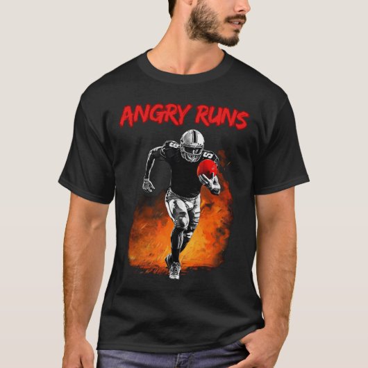 Angry Runs Good Morning Football pour fans T-shirt (Devant)