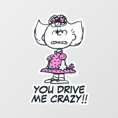 Angry Sally Raamsticker (Vel)