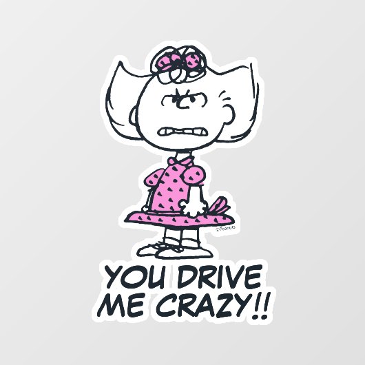 Angry Sally Raamsticker (Vel)
