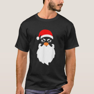 Angry Santa Claus-Big Head Funny Kerstmis T-shirt