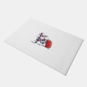 Angry Santa doormat Deurmat (Schuin)