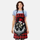 Angry Santa Middle Finger Schort (Gedragen)