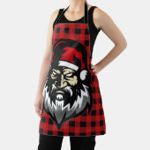 Angry Santa Middle Finger Schort (Insitu)