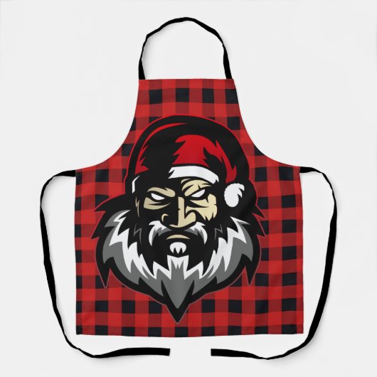 Angry Santa Middle Finger Schort (Voorkant)