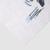 Angry Santa tissuepapier groot (Detail)